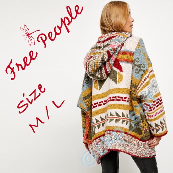 Free People Sweaters - Free People Canyon Vibes Cardi Sz M / L